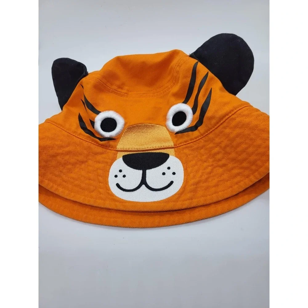 Kids San Diego Zoo Tiger Youth Bucket Hat Embroidered Tiger Face One Size